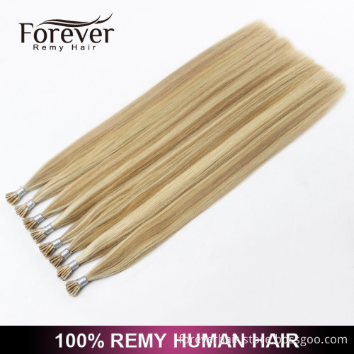 Forever hair extension factory double drawn aliexpress piano color straight 100 indian remy human pre-bonded hair extensions